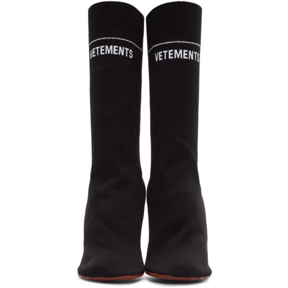 Vetements Black Lighter Heeled Sock Boots
